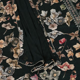 Nori Flower Linen Cotton Unstitched Salwar Suit