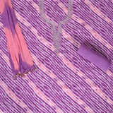 Orchid Leheriya Cotton Unstitched Salwar Suit