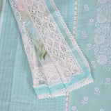 Pale Sky Doriya Unstitched Unstitched Salwar Suit