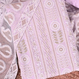 Pastel Pink Georgette Unstitched Salwar Suit