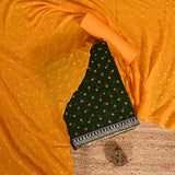 Pine Green Bhandej Suit Set