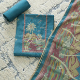 Pine Jamdani Unstitched Suit Set