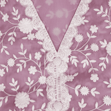 Pinkish Movv Chiffon Embroidery Unstitched Suit Set