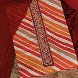 Rainbow Leheriya Muslin Unstitched Salwar Suit