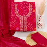 Rani Bhandej Cotton Unstitched Suit Set