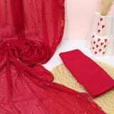 Rani Bhandej Cotton Unstitched Suit Set