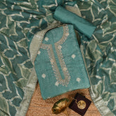 Robin Green Tissue Silk Unstitched Salwar Suit
