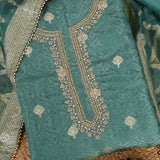 Robin Green Tissue Silk Unstitched Salwar Suit