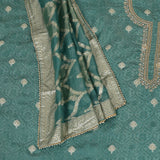 Robin Green Tissue Silk Unstitched Salwar Suit