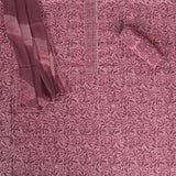 Rose Pink Kalamkari Cotton Unstitched Salwar Suit