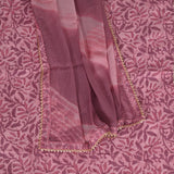 Rose Pink Kalamkari Cotton Unstitched Salwar Suit
