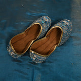 Sapphire Blue Exclusive Tissue Unstitched Salwar Suit