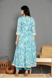Sea Green Long Cotton Suit Set