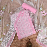 Softy Pink Kota Doriya Unstitched Salwar Suit