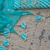 Soothing Leheriya Cotton Unstitched Suit Set