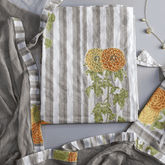 Strips Print Cotton Unstitched Suit Set