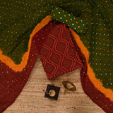 The Bengali Kantha Marron Work Suit Set