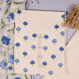 The Eye Cathy Brush Paint Embroidery Cotton Unstitched Suit Set