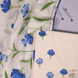 The Eye Cathy Brush Paint Embroidery Cotton Unstitched Suit Set