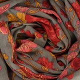 Trout Grey Kalamkari Cotton Unstitched Suit Set