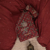 Turkey Red Kalamkari Cotton Unstitched Salwar Suit