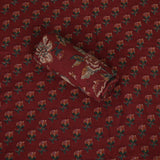 Turkey Red Kalamkari Cotton Unstitched Salwar Suit