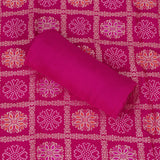 Wild Pink Dola SilkUnstitched Salwar Unstitched Suit