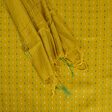 Yellowish Green Chanderi Unstitched Salwar Suit