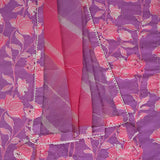 Phlox Purple Full Embroidered Cotton Unstitched Suit Set