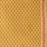 Bellflower Sepia Cambric Cotton Unstitched Jaipuri Suit Set With Malmal Dupatta