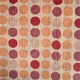 Coconut Beige Dots Cotton Unstitched Jaipuri Suit Set With Chiffon Dupatta