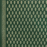 Green Fount Unstitched Cotton Jaipuri Salwar Suit With Malmal Dupatta