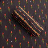 Blue Block Print Cotton Unstitched Salwar Suit