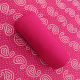 Queen Bandhej Unstitched Cotton Rajasthani Suit Set With Chiffon Dupatta