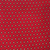 Red Blue Heart Unstitched Cotton Rajasthani Suit Set With Malmal Dupatta