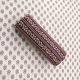 Vine White Tulip Unstitched Cotton Jaipuri Suit Set With Malmal Dupatta