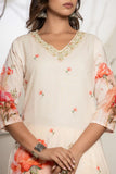 Blushing Pink Digital Print Cotton Suit Set