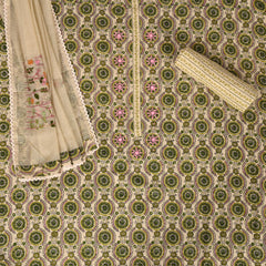 Ajrakh Print Cotton Unstitched Salwar Suit