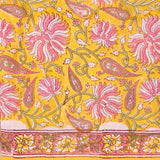 Mango Yellow Pure Kota Doria Dupatta Unstitched Suit Set