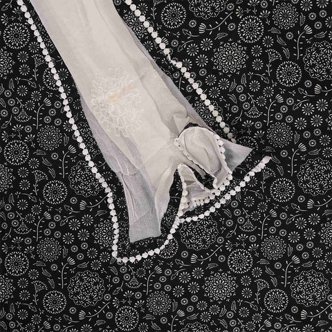 Black Pichwai Cotton Unstitched Jaipuri Suit Set With Chiffon Dupatta