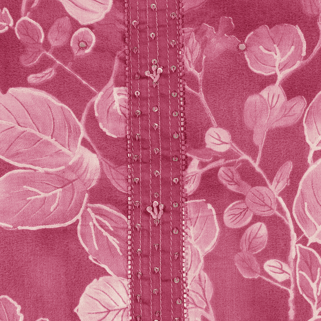 Blooming Pink Floral Cotton Suit Set