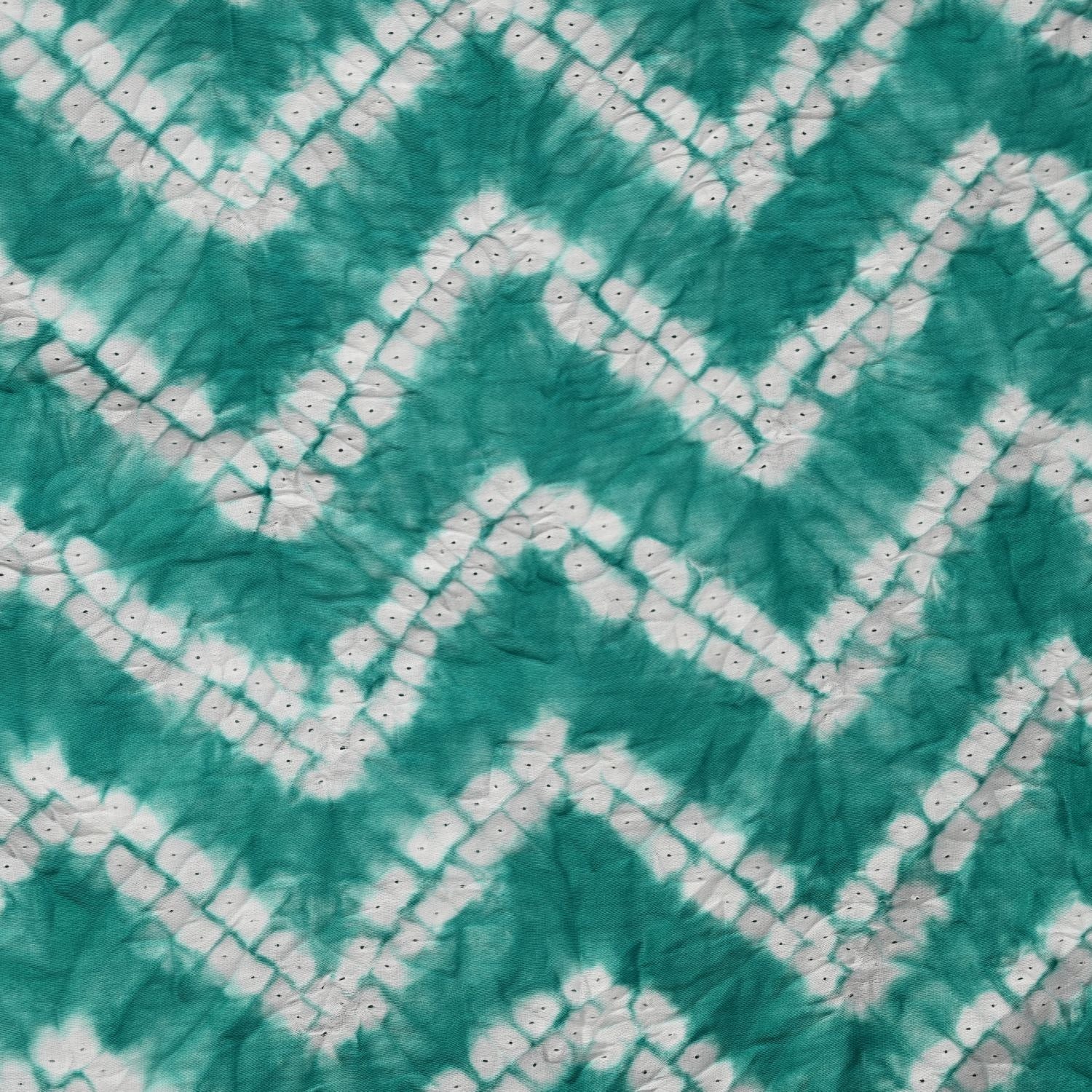Bondy Blue Shibori Cotton Unstitched Salwar Suit