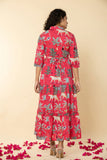Catonic Figure Print One Piece Cotton Suit