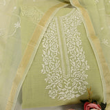 Celery Ice Green KotaDoriya Unstitched Suit Set