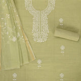 Celery Ice Green KotaDoriya Unstitched Suit Set