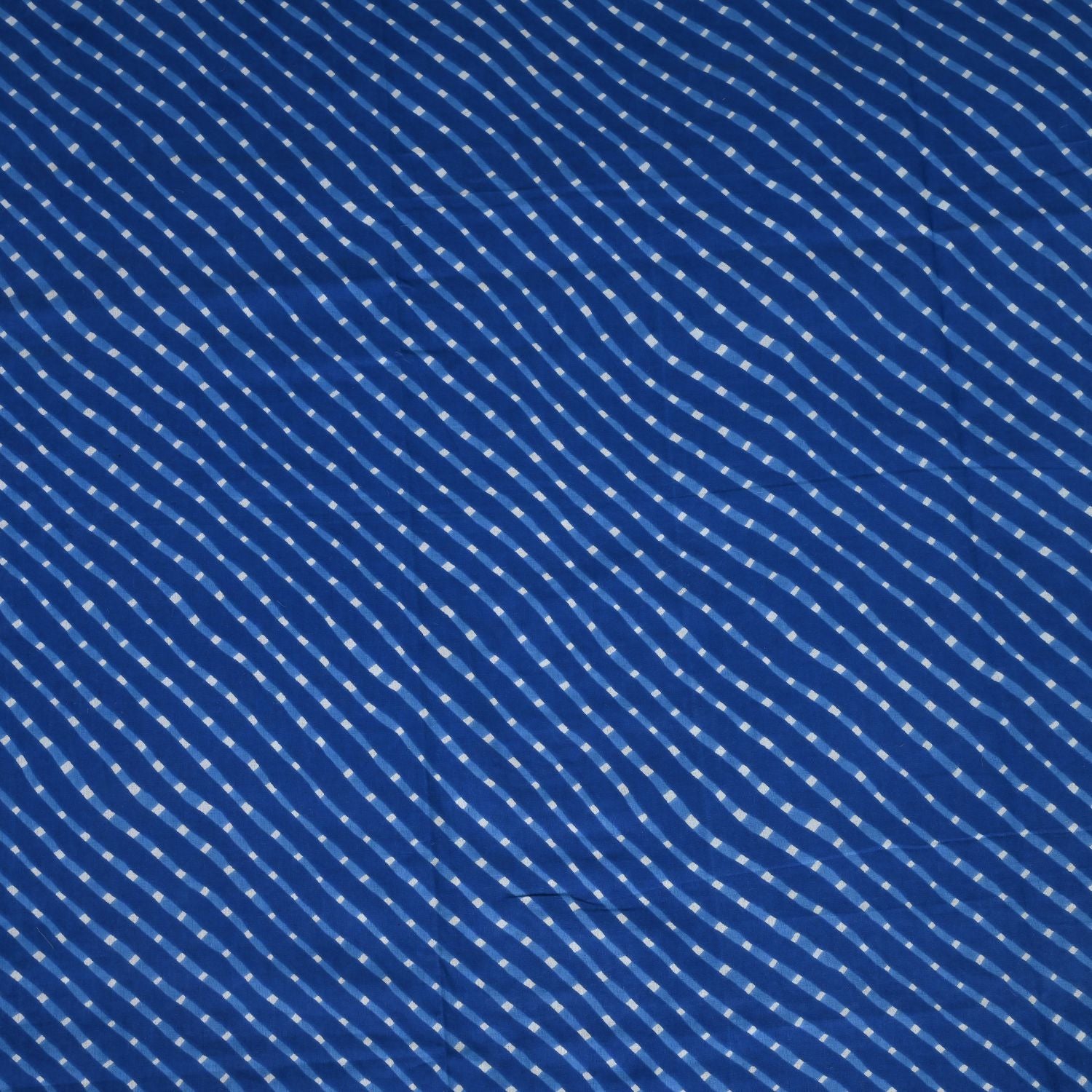 Cobalt Blue Mothra Cotton Unstitched Salwar Suit