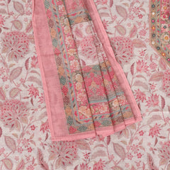 Cool Cream Kalamkari Linen Suit Set
