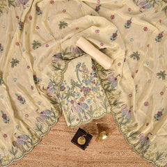 Cuty-Pie Ivory Tissue Suit Set