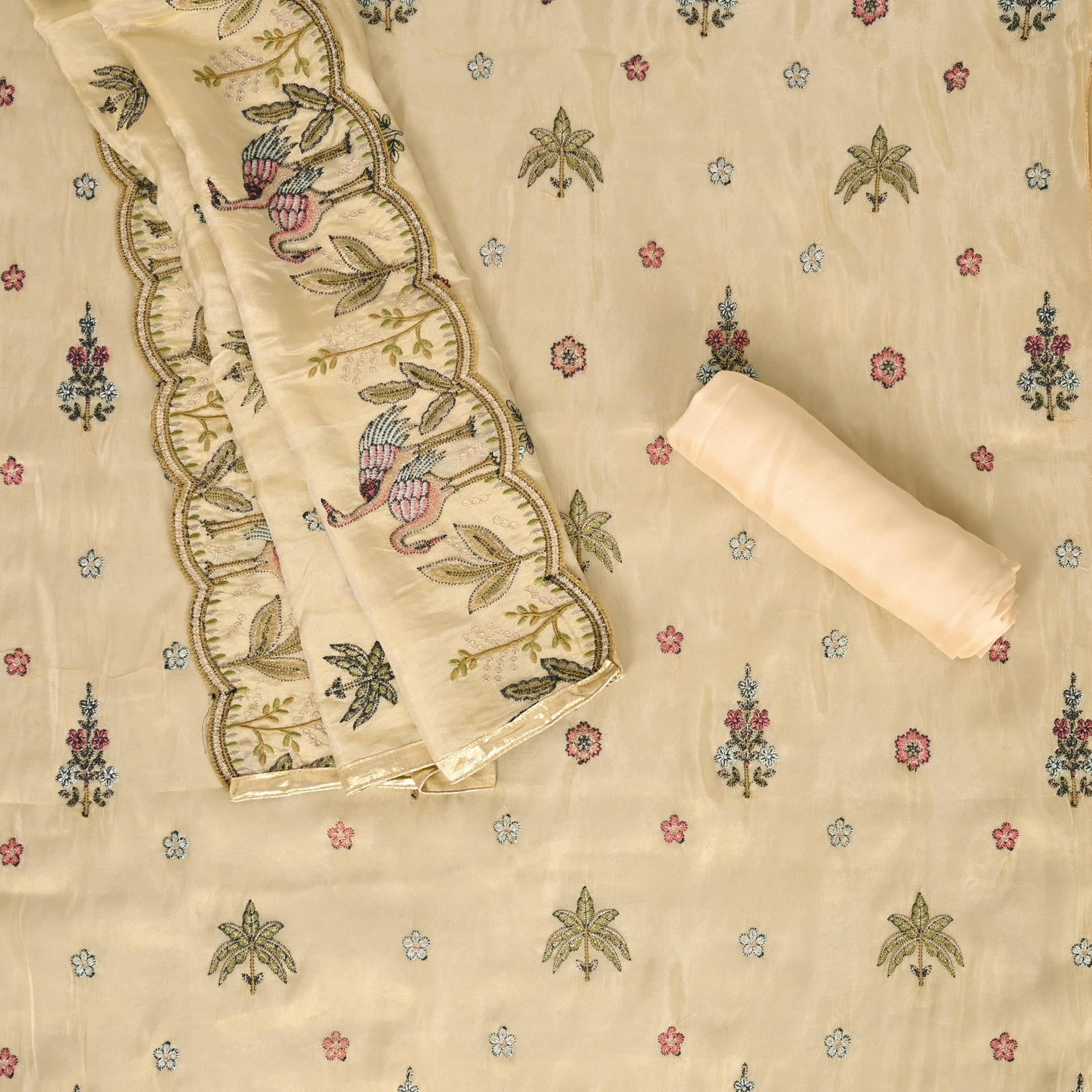 Cuty-Pie Ivory Tissue Suit Set
