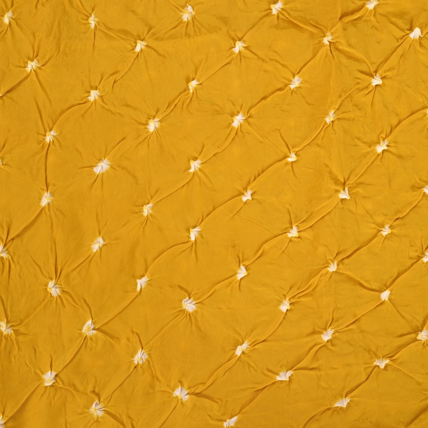 Haldi Yellow Crepe Bandhani Unstitched Suit Set